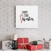 Renditions Gallery Canvas Christmas Wall Art Red White Xmas Candy Cane Wishes Abstract Hanging Artwork for Bedroom Office Home Kitchen Decorations - 10"X10" LT05 view 4