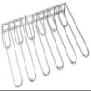 BelleVie Wall Mounted Glass Rack, Stainless Steel, L 12 1/2" x W 17 3/4" x H 2 1/8" x 1" channel spacing" view 1