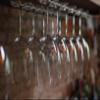 BelleVie Wall Mounted Glass Rack, Stainless Steel, L 12 1/2" x W 17 3/4" x H 2 1/8" x 1" channel spacing" view 3