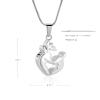 Oinsi Wapiti Cremation Jewelry For Ashes Stainless Steel Keepsake Pendant Women Men Memorial Urn Necklace (2pcs necklace) view 2