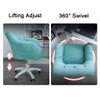 LIYFF-Stools Swivel Chair Height Adjustable Upholstered Seat Leisure Chair with Five Star Foot view 4