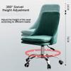 LIYFF-Stools 360 Swivel Office Desk Chair, Velvet Adjustable Rolling Task Chair with Backrest for Barber, Office, Home, Computer, Armless view 4