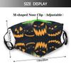 Horror Halloween Pumpkin Mask,Reusable Face Masks Anti-Dust Wind Sun-Proof Fashion Breathable Unisex Mouth Cover view 2