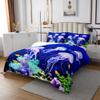 3D Jellyfish Bedspread, Boys Teens Ocean Theme Coverlet Set Marine Life Jellyfish Quilted Coverlet,For Adult Women Girls Blue Purple Sea Animal Bedspread Quilt Set Coral Fishes Decor Bedspread, Twin view 2