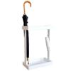 Umbrella Racks WXYZ H-Shaped Creative Umbrella Stand, 12 Holes 4 Hooks Large Capacity Hotel Business School Umbrella Box, Independent Tray, 42x22x60cm Black, White (Color : White) view 1