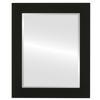 OVALCREST Rectangle Beveled Wall Mirror for Home Decor - Soho Style - Matte Black - 28x34 Outside Dimensions view 1