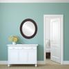 OVALCREST Round Beveled Wall Mirror for Home Decor - Soho Style - Black Walnut - 18x18 Outside Dimensions view 2