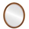OVALCREST Oval Beveled Wall Mirror for Home Decor - Manhattan Style - Sunset Gold - 20x26 Outside Dimensions view 1