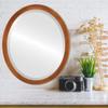 OVALCREST Oval Beveled Wall Mirror for Home Decor - Manhattan Style - Sunset Gold - 20x26 Outside Dimensions view 3