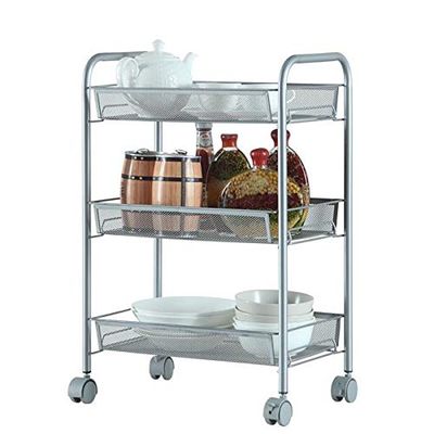 Thxbyebye Rolling Storage Cart and Organizer Storage Cart with Wheels Shelf Units for Kitchen Bedroom Laundry