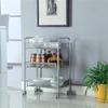 Thxbyebye Rolling Storage Cart and Organizer Storage Cart with Wheels Shelf Units for Kitchen Bedroom Laundry view 2
