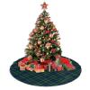 DARAJZ Clan Maccallum Dark Blue and Green Scottish Tartan Christmas Tree Skirt for Xmas Party Decoration-48 inch view 4