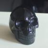 2'' Hand Carved Mixed Gemstone Crystal Skull Figurine Carving Home Decor (Black Obsidian) view 1