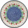 Polmedia Polish Pottery Dessert Plate - Babcia's Garden Pattern Handmade in Boleslawiec Poland by Ceramika Artystyczna + Certificate of Authenticity view 1