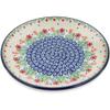 Polmedia Polish Pottery Dessert Plate - Babcia's Garden Pattern Handmade in Boleslawiec Poland by Ceramika Artystyczna + Certificate of Authenticity view 3