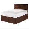100% Cotton 800 Thread Count Box Pleated Bed Skirt - Luxury Pleated Dust Ruffle, Hotel Quality Modern Bed Skirt, Easy Fit with 15 Inch Tailored Drop, RV Bunk 42X80, Chocolate view 2