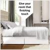 100% Cotton 800 Thread Count Box Pleated Bed Skirt - Luxury Pleated Dust Ruffle, Hotel Quality Modern Bed Skirt, Easy Fit with 15 Inch Tailored Drop, RV Bunk 42X80, White view 4