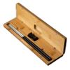 1 Pair Reusable Natural Ebony Wood 999 Silver Chopsticks - Classic Round handle Chinese Style Korean - Customized Engraved Christmas Gift Luxury Chopsticks Set With Rest and Bamboo Case view 1