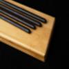 1 Pair Reusable Natural Ebony Wood 999 Silver Chopsticks - Classic Round handle Chinese Style Korean - Customized Engraved Christmas Gift Luxury Chopsticks Set With Rest and Bamboo Case view 3