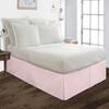 100% Cotton 800 Thread Count Box Pleated Bed Skirt - Luxury Pleated Dust Ruffle, Hotel Quality Modern Bed Skirt, Easy Fit with 15 Inch Tailored Drop, Full XL, Pink view 2