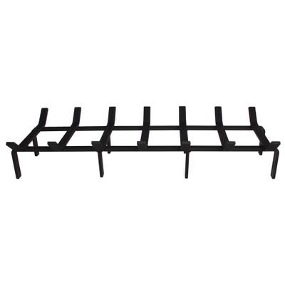 SteelFreak Heavy Duty Steel Fireplace Grate (Rectangular/Non-Tapered) - Made in The USA (30 Inch)