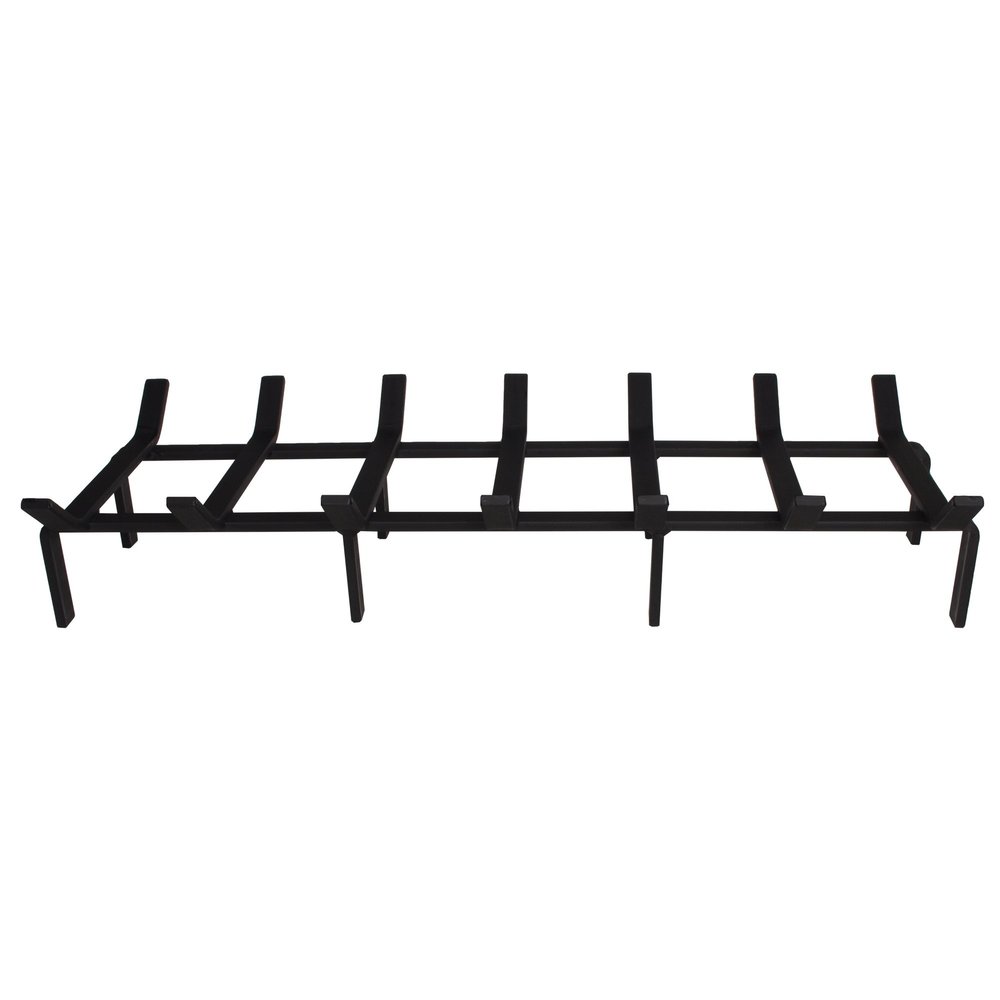 SteelFreak Heavy Duty Steel Fireplace Grate (Rectangular/Non-Tapered) - Made in The USA (30 Inch)