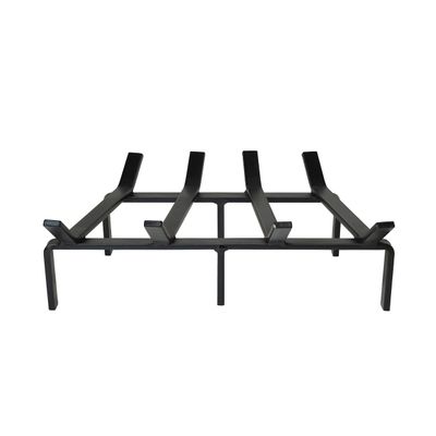 SteelFreak Heavy Duty Steel Fireplace Grate (Rectangular/Non-Tapered) - Made in The USA (18 Inch)