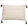 SARO LIFESTYLE Lauren Collection Block Print Modern Throw Pillow Cover, 16"x24", Grey view 2