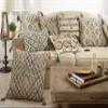 SARO LIFESTYLE Lauren Collection Block Print Modern Throw Pillow Cover, 16"x24", Grey view 3