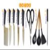 BASS STAINLESS STEEL MODERN KNIFE BLOCK 11 PIECE SET (Gray) view 2
