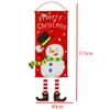 1pc Xmas Hanging Flag Cartoon Window Background Hanging Flag Christmas Indoor Outdoor Hanging Sign Shop Wall Room Decoration view 3