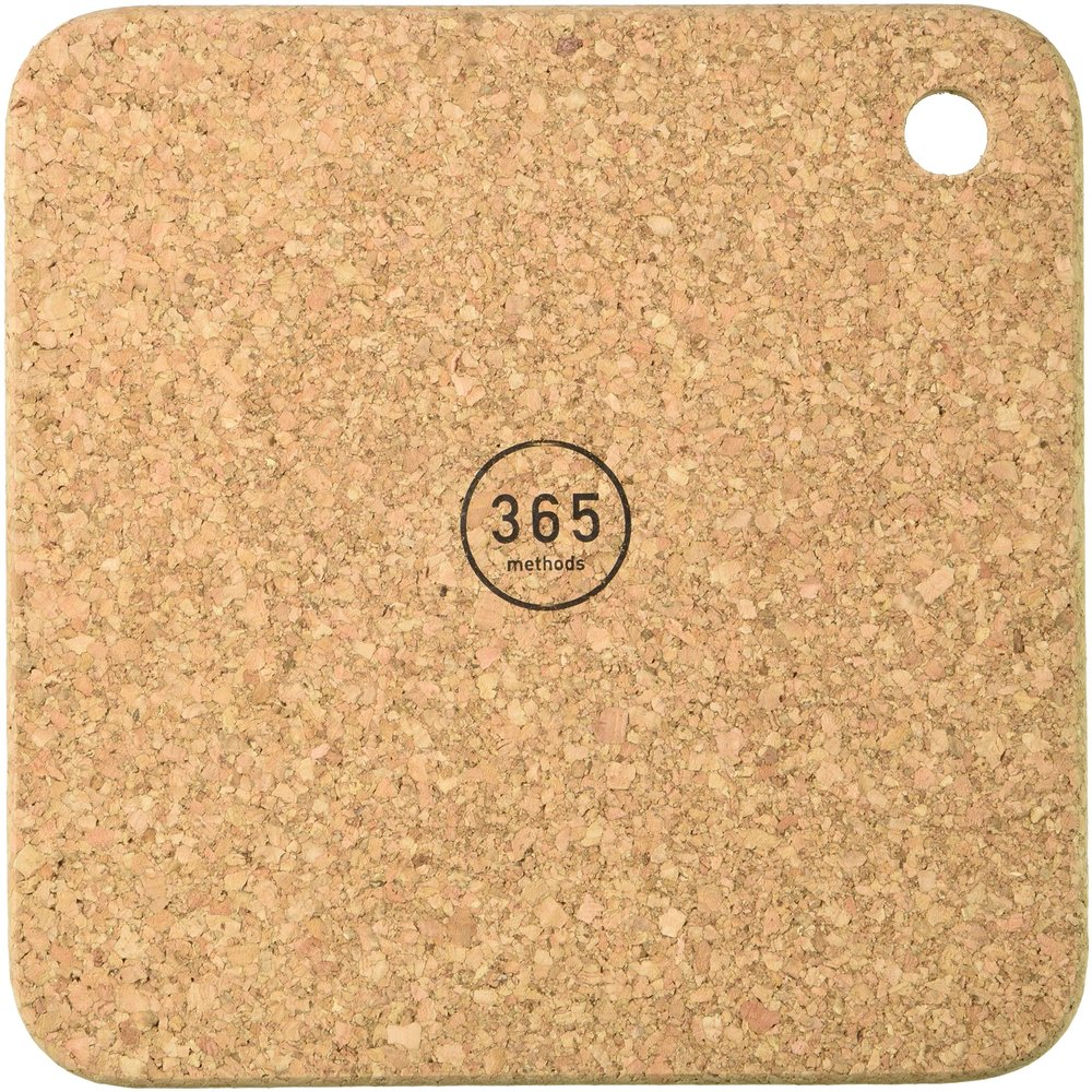 365methods Cork Mat Oven Dish Mat Heat Resistant L Natural