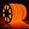 US Stock 110V Flexible LED Neon Rope Light Strip Waterproof Neon LED Rope Lighting Wedding Christmas Party Home Decor Indoor Outdoor Room Decor Lighting (100FT, Orange) view 1