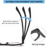 JM 3 Pack Oversized Cat Eye Reading Glasses for Women Funky Blue Light Flexible Cateye Readers +3.5 view 3