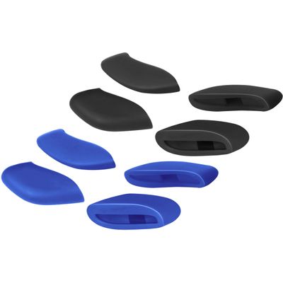 Mryok 2 Pair Replacement Nose Piece Nose Pads for Oakley Commit AV - Blue & Black