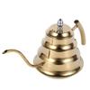 1.2L Gooseneck Tea Pot, Tea Kettle Anti-rust and -resistant Tea Pot, for using on Gas, Electric and Induction Stove Home Kitchen Use(Golden) view 1