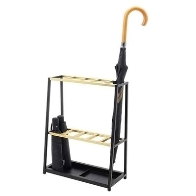 Umbrella Racks AYY Black Gold Stand-Alone Umbrella Stand Umbrella Holder, Family Office Hotel Lobby Entrance Walking Stick Baseball Stick, Iron Storage Rack, Can Accommodate 5-10 Umbrellas