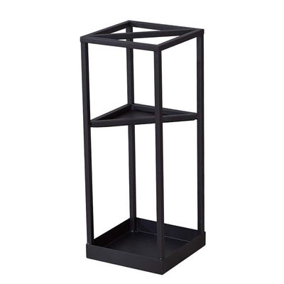 Umbrella Racks AYY Double Layer Iron Umbrella Stand Umbrella Holder, Independent Hollow Storage Rack with Partition Board, Used for The Entrance of Family Hotel Corridor, Black Gold Pink White