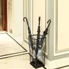 Umbrella Racks AYY Black European Style Iron Umbrella Stand Umbrella Holder, Stand-Alone Hollow Umbrella Stick Storage Rack, with Hook and Independent Drip Tray, 21x21x55cm view 2