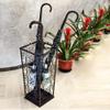 Umbrella Racks AYY Black European Style Iron Umbrella Stand Umbrella Holder, Stand-Alone Hollow Umbrella Stick Storage Rack, with Hook and Independent Drip Tray, 21x21x55cm view 4