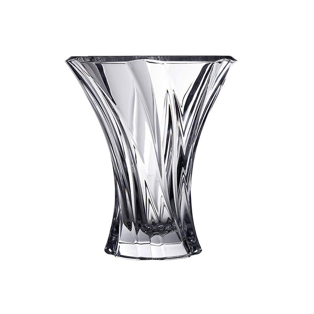 Bohemian Crystal 12.5'' Height 'Oklahoma' Floor Vase, Decorative Flower Jar, Great Gift for Wedding, Birthday, Anniversary