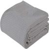 100% Combed Cotton Blanket Waffle Weave Thermal Blanket Queen Size 90" x 90" for Home Decorations, Couch/Bed, Soft Lightweight Blanket Soft Comfortable Breathable for All Season (Grey) view 1