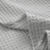 100% Combed Cotton Blanket Waffle Weave Thermal Blanket Queen Size 90" x 90" for Home Decorations, Couch/Bed, Soft Lightweight Blanket Soft Comfortable Breathable for All Season (Grey) view 3