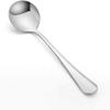 20 Piece Soup Spoon Round Stainless Steel Bouillon Spoons Round Spoons 6.7 inch view 1
