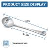 20 Piece Soup Spoon Round Stainless Steel Bouillon Spoons Round Spoons 6.7 inch view 3