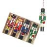 Luck and Luck Wooden Christmas Nutcracker Soldier Hanging Tree Decorations x 12 view 2