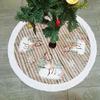 DUO ER Christmas Tree Skirt 98cm Lint Decorative Christmas Xmas Tree Skirt Christmas Tree Lint Skirt Christmas Decorations for Holiday view 2
