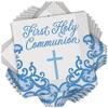 Unique Fancy Blue Cross First Holy Communion Lunch Napkins (Pack of 16) - Elegant & Blessed Party Essential, Perfect for Communion Celebrations view 1