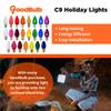 25 Foot C9 Light Strand | Green Wire 25 Sockets Intermediate E17 Base | 12" Spacing Outdoor/Indoor Use | Ideal Christmas Lighting | 1 Pack by GoodBulb view 4