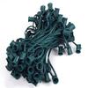 100 Foot C9 Light Strand | Green Wire 100 Sockets Intermediate E17 Base | 12" Spacing Outdoor/Indoor Use | Ideal Christmas Lighting | 1 Pack by GoodBulb view 1